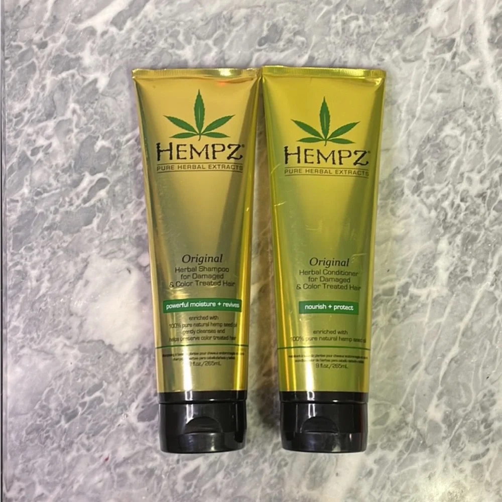 New Hempz Herbal Shampoo Conditioner Set For Damaged‎ and Color Treated Hair